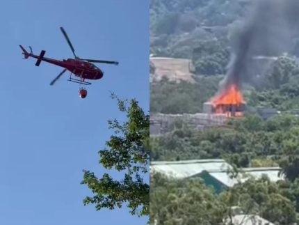 Bombeiros do Rio usam água do mar para controlar incêndio nos Estúdios Globo