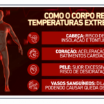 Como o corpo humano reage a uma sensação térmica de 50ºC