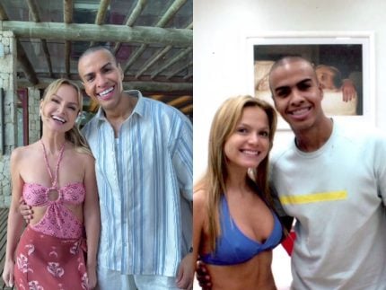 Nostalgia! Eliana e Thiago Oliveira reproduzem foto de anos atrás em reencontro