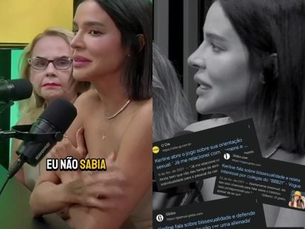 Mãe de Kerline se surpreende ao descobrir, ao vivo, que a filha é bi. Veja