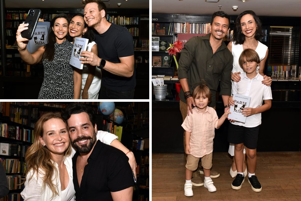 Celebridades prestigiam lançamento de livro