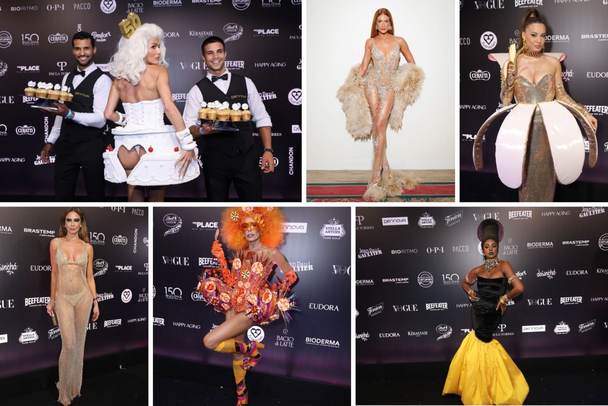 Famosas capricham na criatividade e ousadia no Baile da Vogue