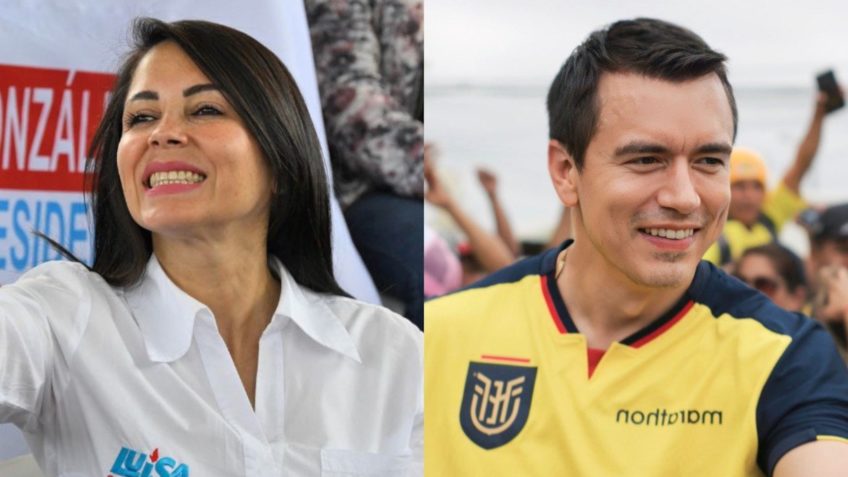 Equador terá 2º turno entre presidente Daniel Noboa e Luiza Gonzalez