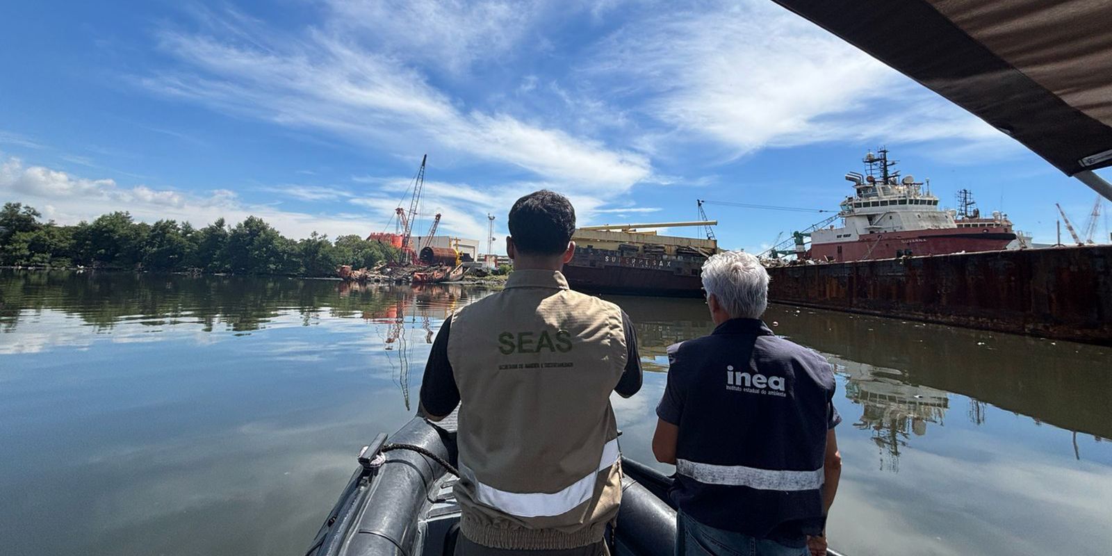 Rio interdita estaleiro que fazia desmanche ilegal de navios