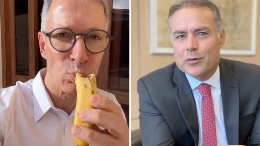 Zema ironiza Lula ao comer banana com casca e é zoado por ministro