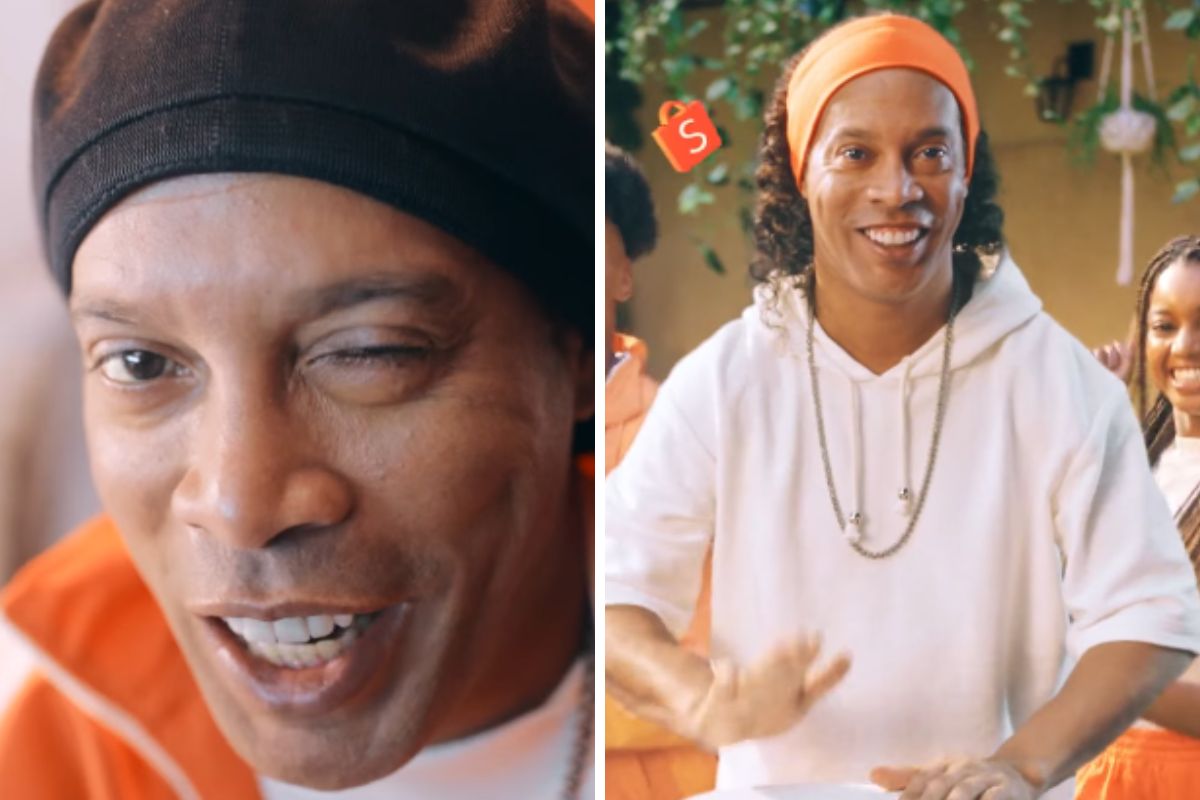 Ronaldinho Gaúcho vira rosto da Shopee em nova campanha