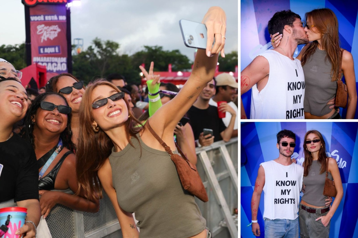 Sasha Meneghel fica no maior love evento de Anitta