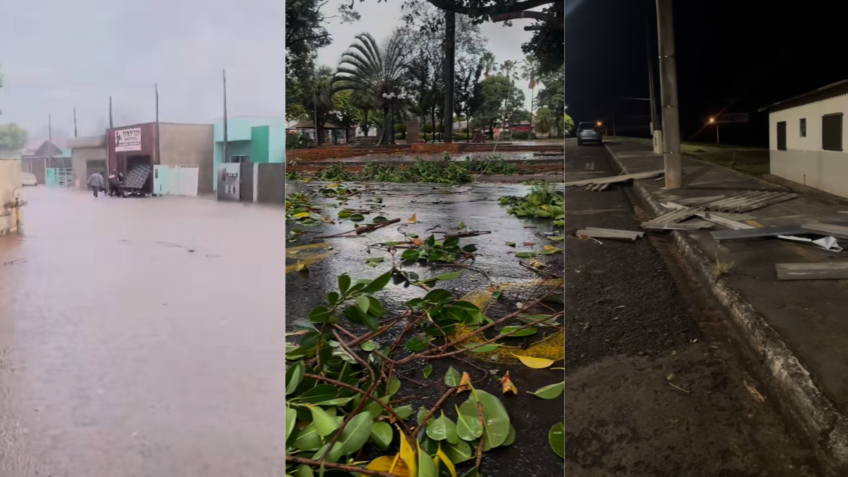 Cidade no interior de SP cancela Carnaval após temporal; assista