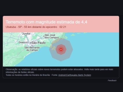 Alerta de terremoto de baixa intensidade em São Paulo surpreende brasileiros