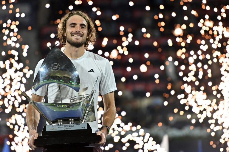 Stefanos Tsitsipas conquista Torneio de Dubai, quebra jejum e retorna ao top 10 do ranking da ATP