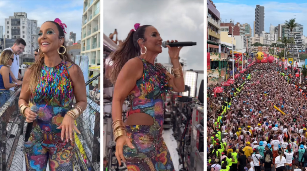 Ivete Sangalo abre bloco Coruja e leva público à locura no terceiro dia do Carnaval de Salvador