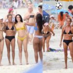 “E aí, Sueli, tá na área?”: Andréa Beltrão interage com fãs na praia de Copacabana