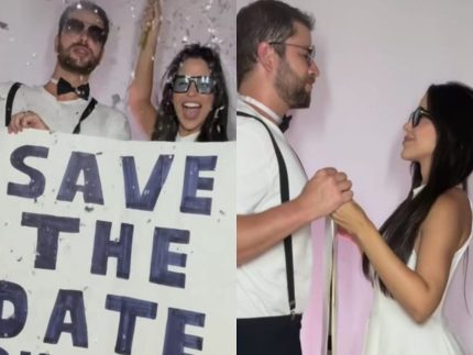 Contagem regressiva: Ex-BBBs Gustavo e Laís anunciam data de casamento no religioso