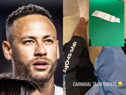 Neymar brinca ao mostrar como curtiu 2ª noite de Carnaval: “Diferente”