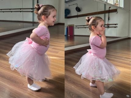 Filha de Viih Tube e Eliezer encanta internautas com primeira aula de ballet