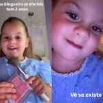 “Blogueira preferida”: Virginia mostra Maria Flor se maquiando