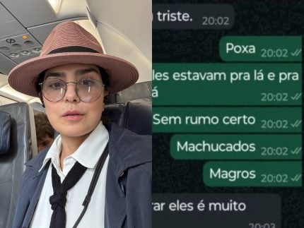 “Adoção indevida”: Veja prints da conversa entre Letícia Sabatella e veterinária sobre cães