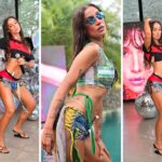 Bianca Andrade, a Boca Rosa, organiza pool party