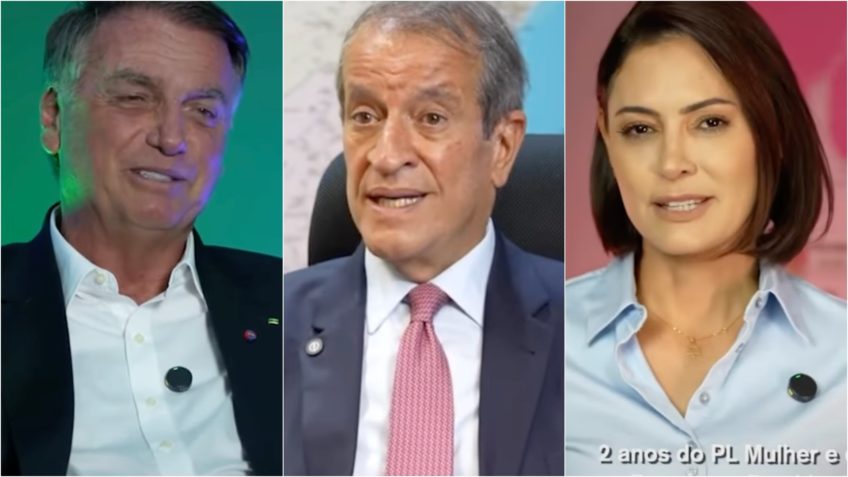 Bolsonaro e Valdemar falam mais que Michelle em vídeo do PL Mulher