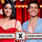 Carol Castro e Amaury Lorenzo se enfrentarão em duelo de lip sync no “Domingão”