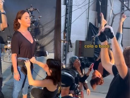 Giovanna Antonelli mostra bastidores de “Beleza Fatal” e cena perigosa sem dublê