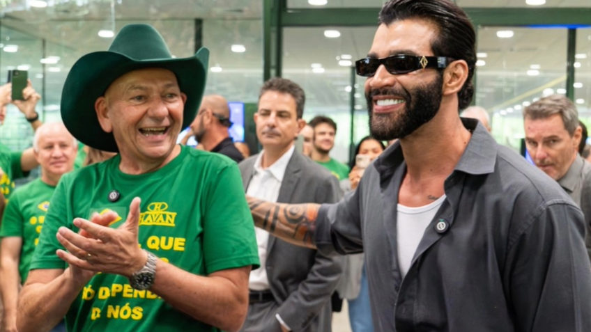 Gusttavo Lima visita sede da Havan em SC; assista ao vídeo