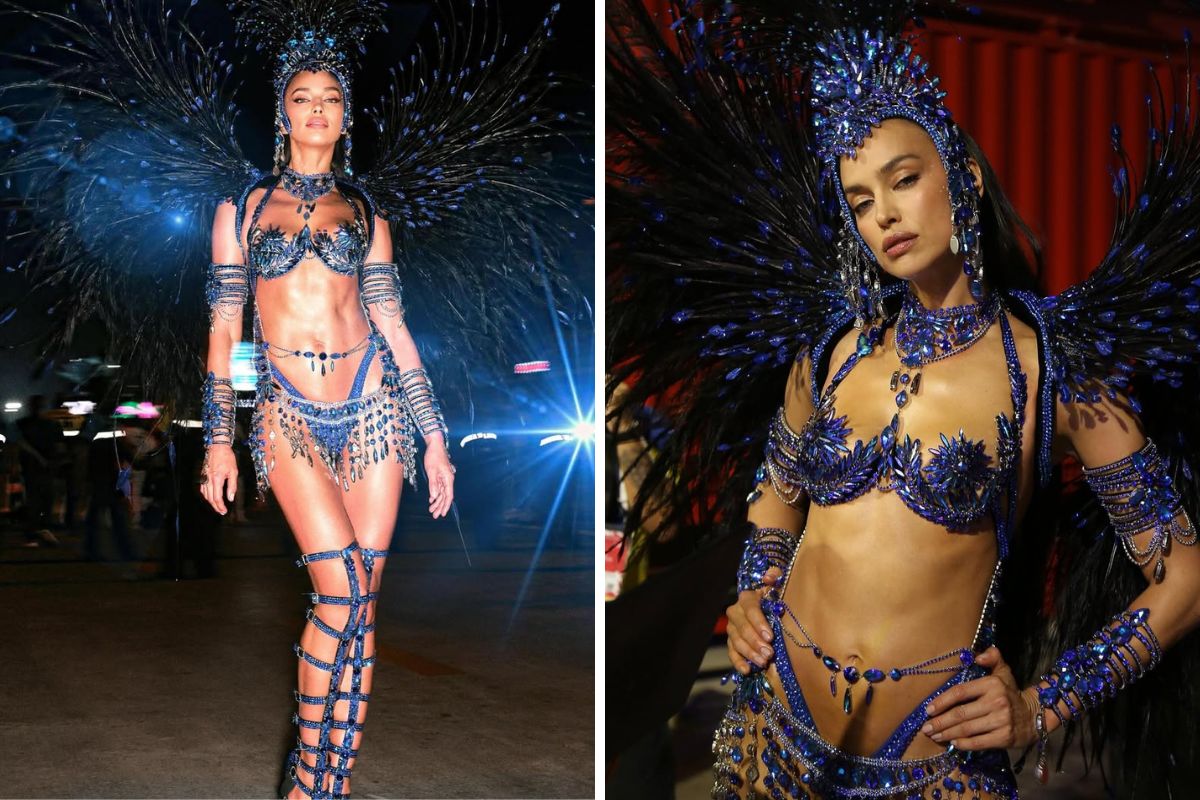 Irina Shayk vive sonho no Carnaval e se declara ao Brasil