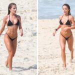 Jade Picon exibe tanquinho e corpão na praia. Fotos!