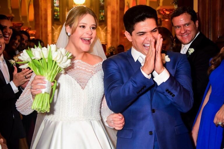 Grávida, Maria Cavalcante se casa com Cristiano Deyvid