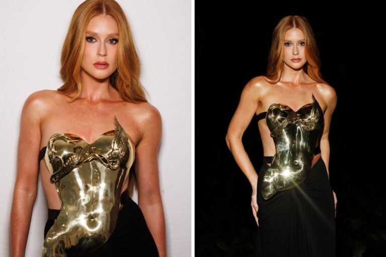 Marina Ruy Barbosa para o quarteirão com look