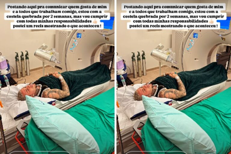 MC Daniel vai parar no hospital: ‘Costela Quebrada’