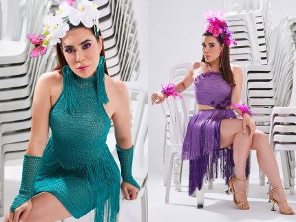 Naiara Azevedo comemora o Carnaval com moda sustentável e looks feitos à mão