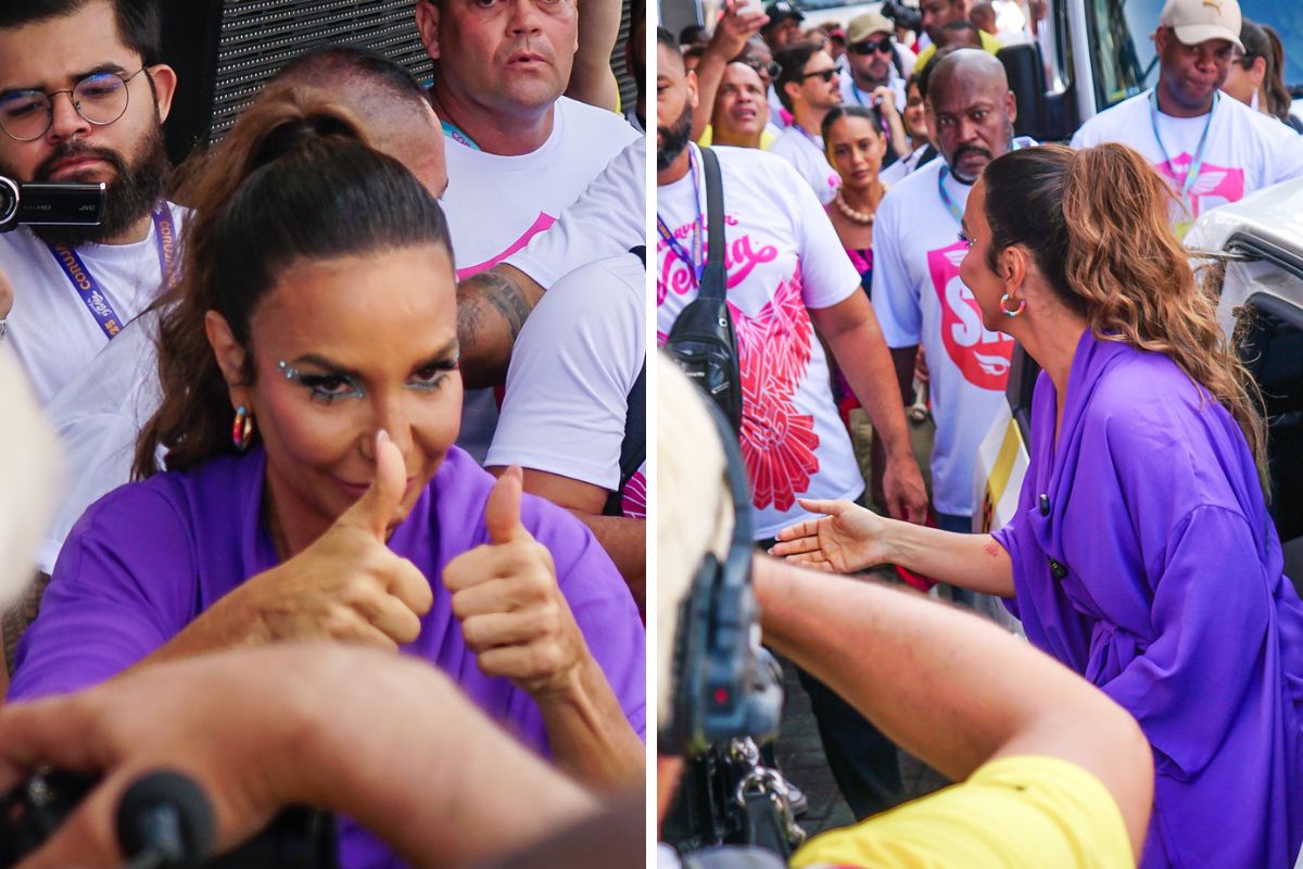 Ivete Sangalo causa tumulto no 3º dia de Carnaval em Salvador