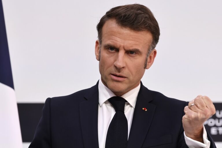 Presidente da França afirma que o bloqueio humanitário em Gaza é um ‘escândalo’