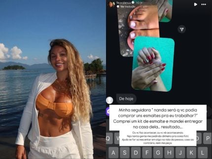 Noiva de Oruam, Fernanda Valença, ajuda seguidora e se comove: “Faz acontecer”