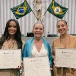 Renata e Eva do BBB25 são homenageadas na Assembleia Legislativa do Estado do Ceará