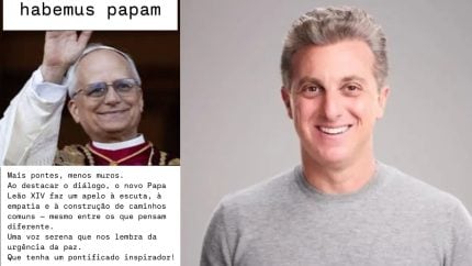 Luciano Huck comenta início do pontificado de Leão XIV e fala sobre empatia