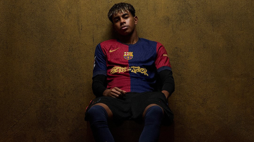 Barcelona exibe marca de Travis Scott em uniforme contra Real Madrid