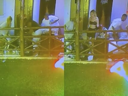 Bebida e tapa na cara: veja o momento da agressão no Rancho do Maia