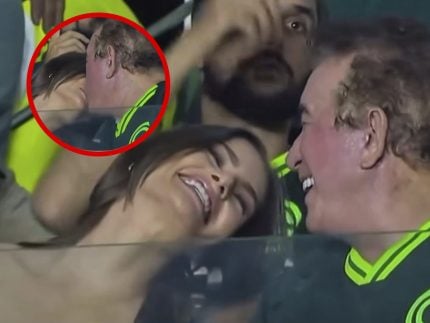 É o amor! Amado Batista rouba a cena ao ser flagrado aos beijos com a esposa