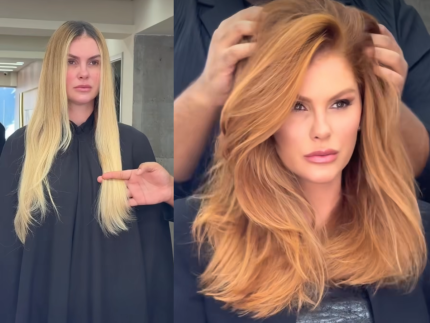 Uma nova mulher: Bárbara Evans transforma visual e aparece ruiva