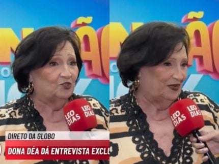 Dona Déa manda recado para Leo Dias e comenta sucesso no “Domingão”