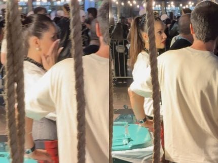 Juliette chega aos prantos na área vip do Show de Lady Gaga após passar mal