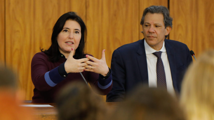 Haddad e Tebet divulgam relatório de receitas e despesas
