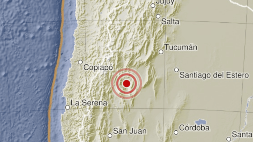 Terremoto de magnitude 5,8 atinge província na Argentina