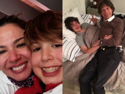 Luciana Gimenez se declara ao filho e mostra imagens raras ao lado de Mick Jagger