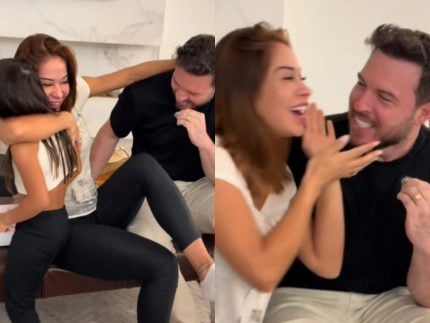 Maíra Cardi revela o sexo do bebê e deixa Thiago Nigro chocado: “É menina!”