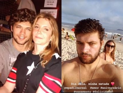 Atriz Maria Padilha ganha declaração de marido 30 anos mais jovem: “Minha metade”
