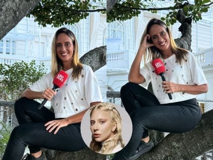 Repórter do portal LeoDias volta a ficar em cima da árvore para flagrar Lady Gaga