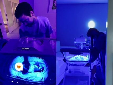 Após nascimento, filho de Yudi e Mila segue internado para tratamento com fototerapia